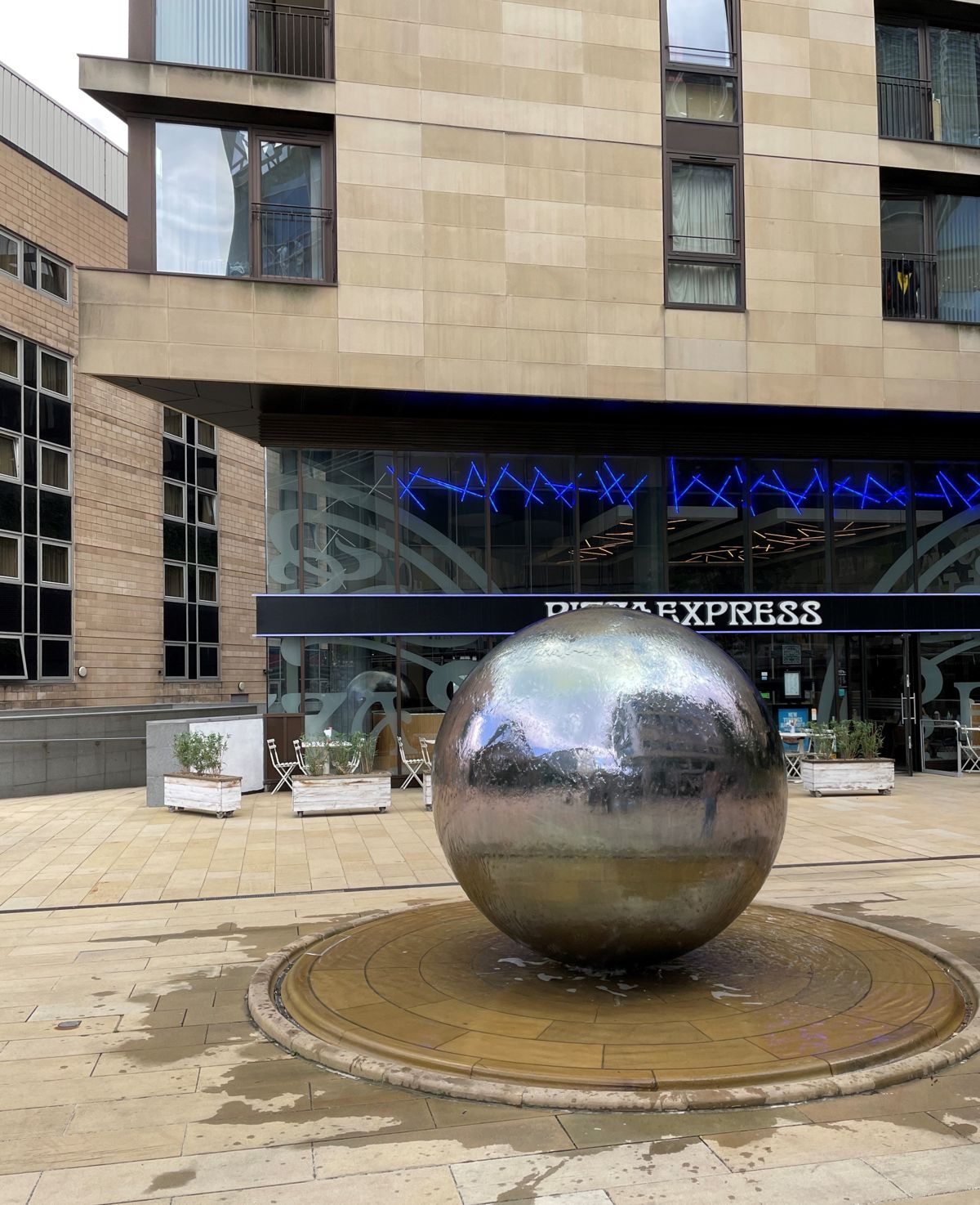 St Paul's Place, Sheffield, the square between the hotel and the casino